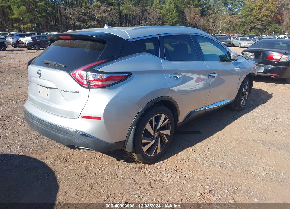 2015 NISSAN MURANO PLATINUM VIN: 5N1AZ2MG2FN257147