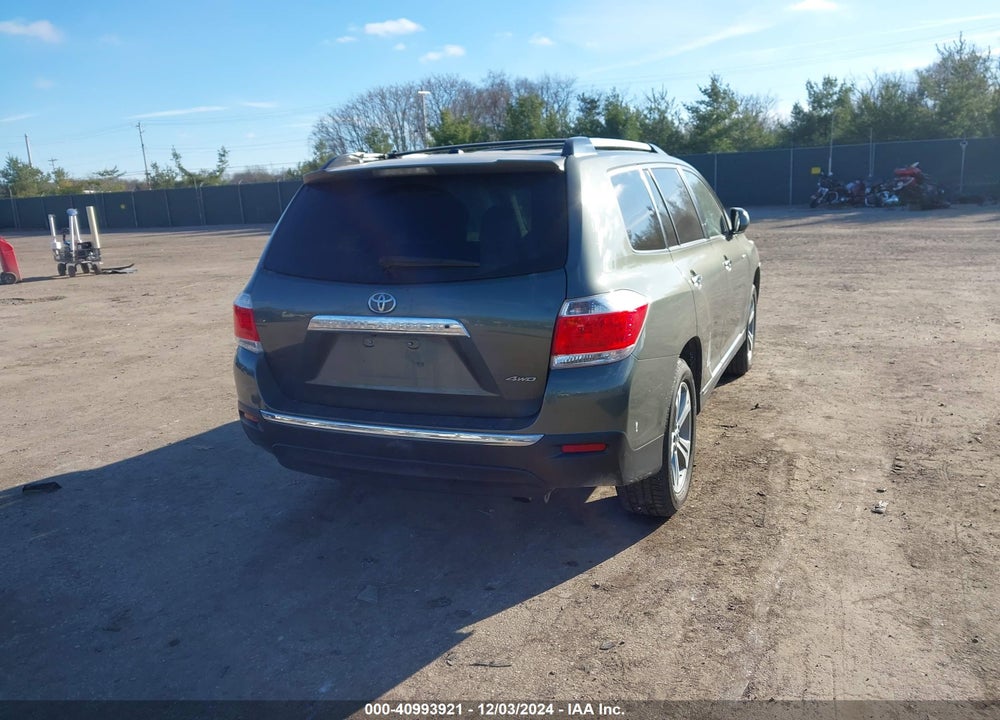 2013 TOYOTA HIGHLANDER LIMITED V6 VIN: 5TDDK3EH2DS207245