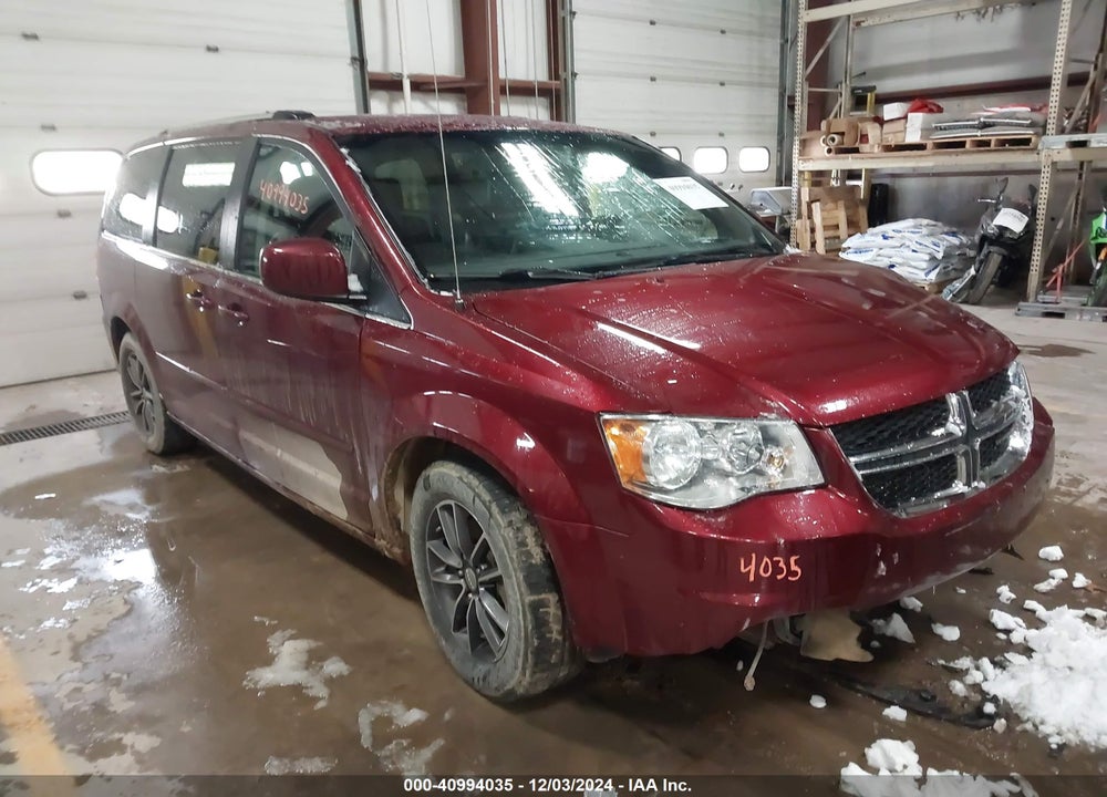 2017 DODGE GRAND CARAVAN SXT VIN: 2C4RDGCG0HR714564