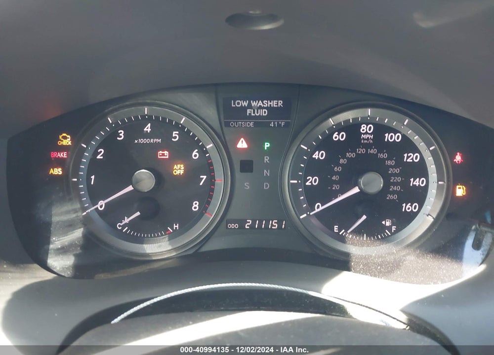 2007 LEXUS ES 350 VIN: JTHBJ46G772110106