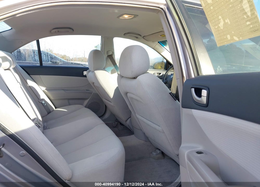 2008 HYUNDAI SONATA GLS VIN: 5NPET46CX8H299615