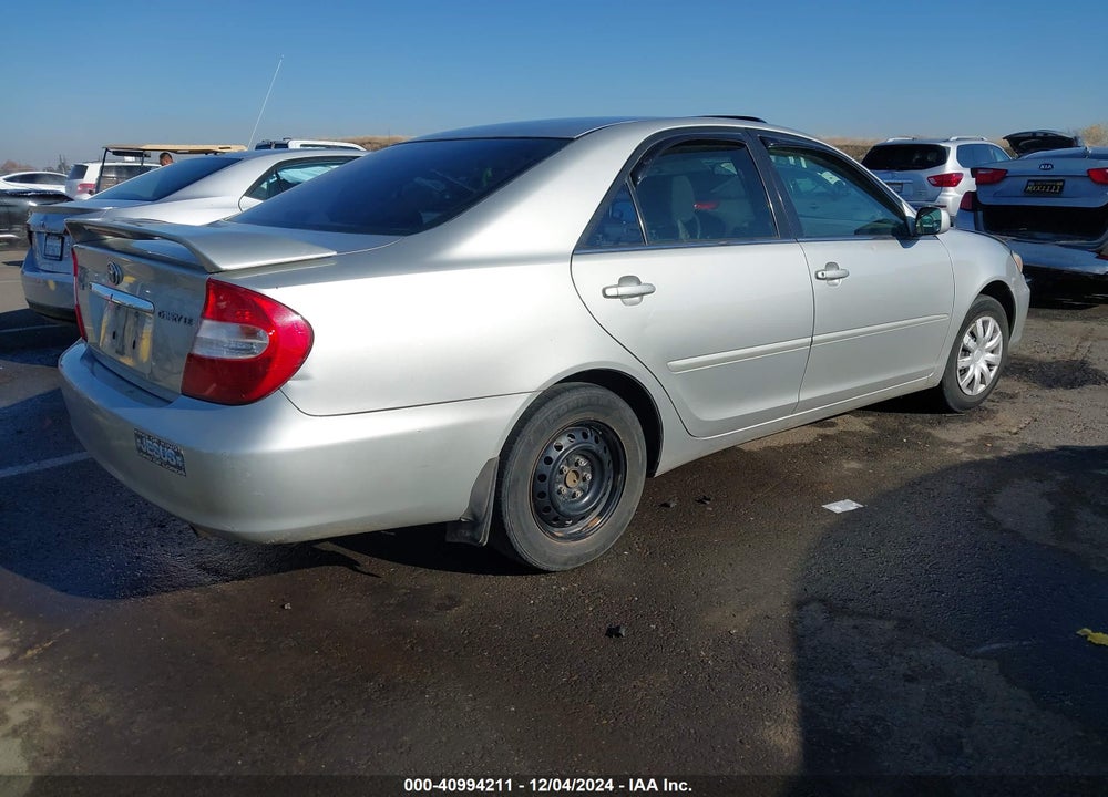 2004 TOYOTA CAMRY LE VIN: 4T1BE32K04U805176