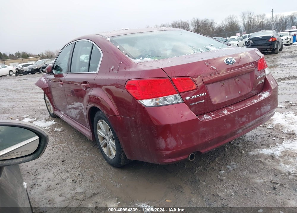 2012 SUBARU LEGACY 2.5I PREMIUM VIN: 4S3BMBC61C3003324