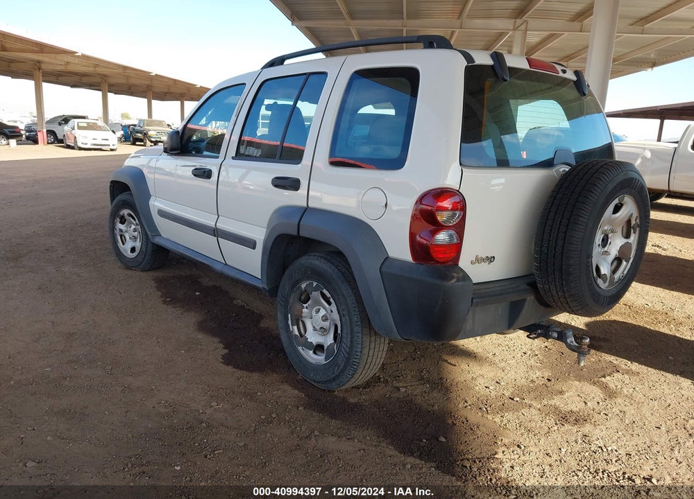 2007 JEEP LIBERTY SPORT VIN: 1J4GK48K77W703750