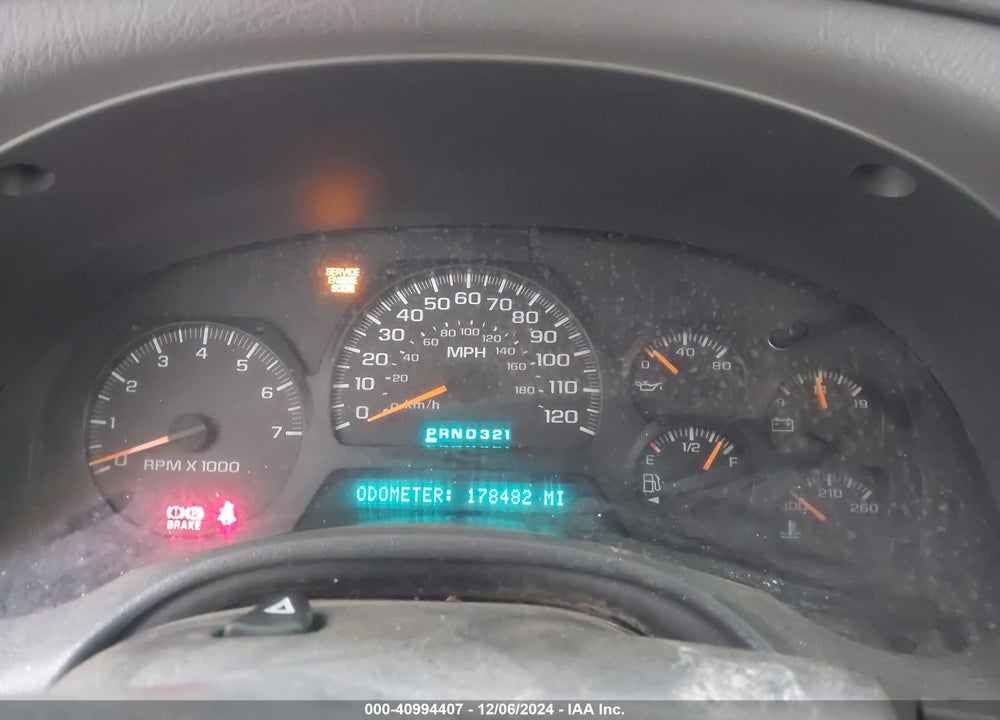 2002 CHEVROLET TRAILBLAZER LTZ VIN: 1GNDT13S022162639