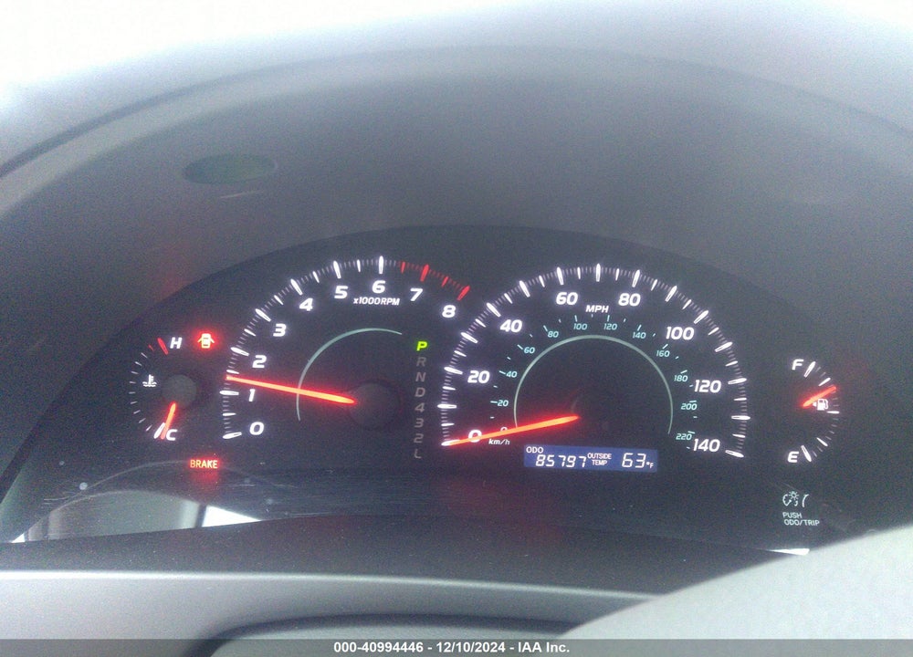 2009 TOYOTA CAMRY LE VIN: 4T1BE46K89U366588