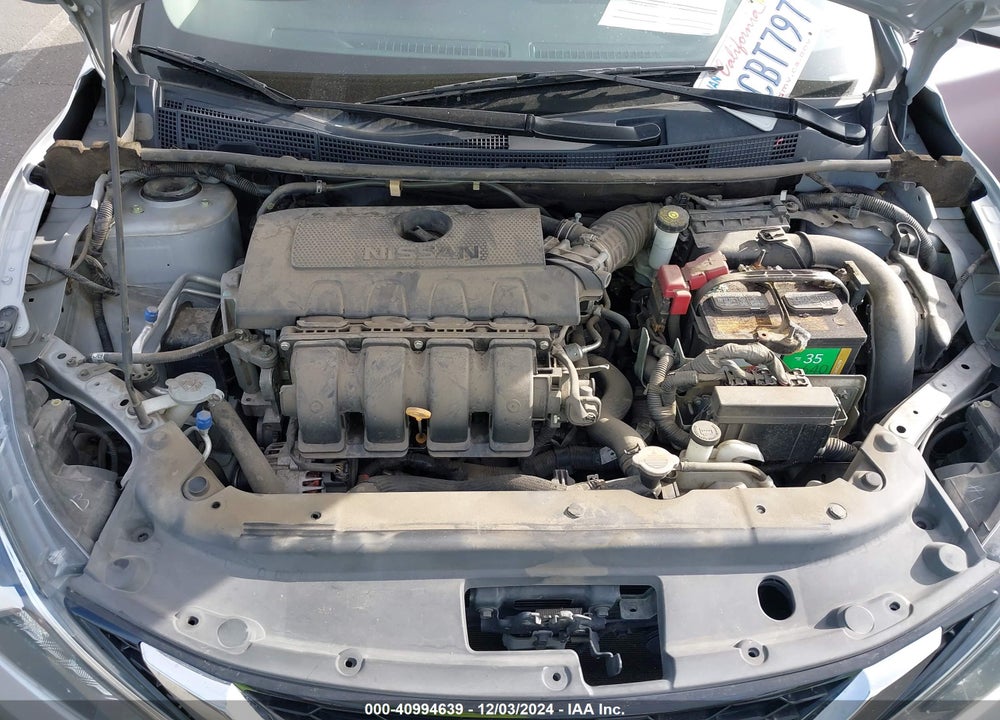 2017 NISSAN SENTRA SV VIN: 3N1AB7AP2HL718220