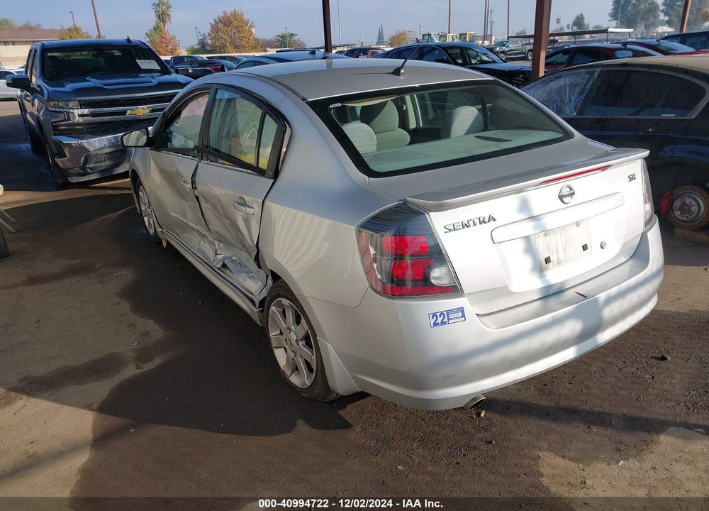 2012 NISSAN SENTRA 2.0 SR VIN: 3N1AB6AP5CL698967
