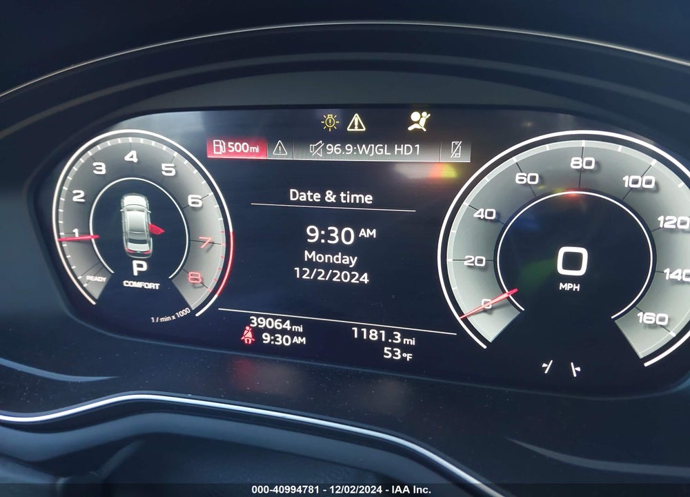 2023 AUDI A4 PREMIUM PLUS 45 TFSI S LINE QUATTRO S TRONIC VIN: WAUEAAF49PN011575