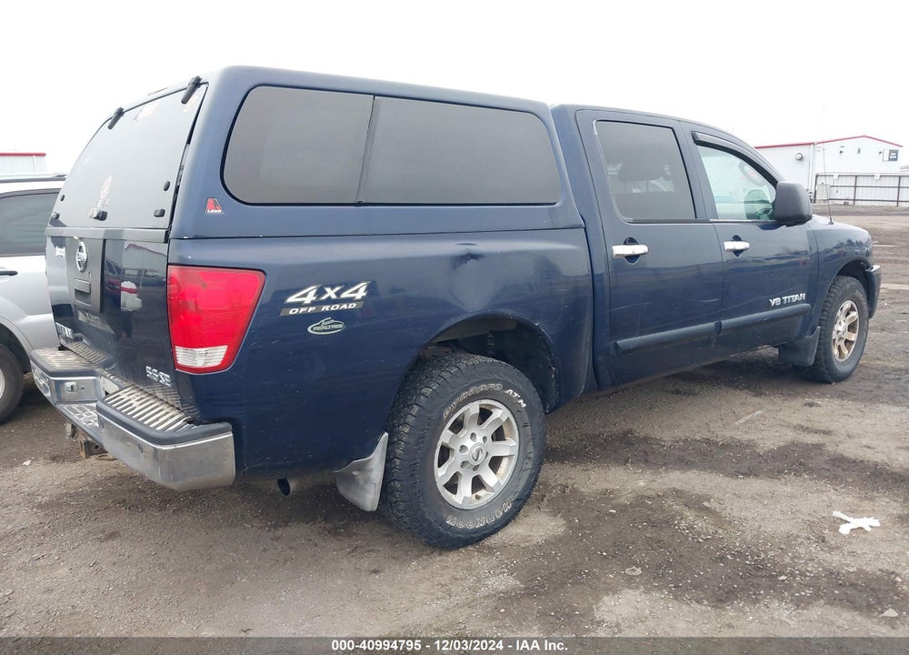 2006 NISSAN TITAN SE VIN: 1N6AA07B96N502281
