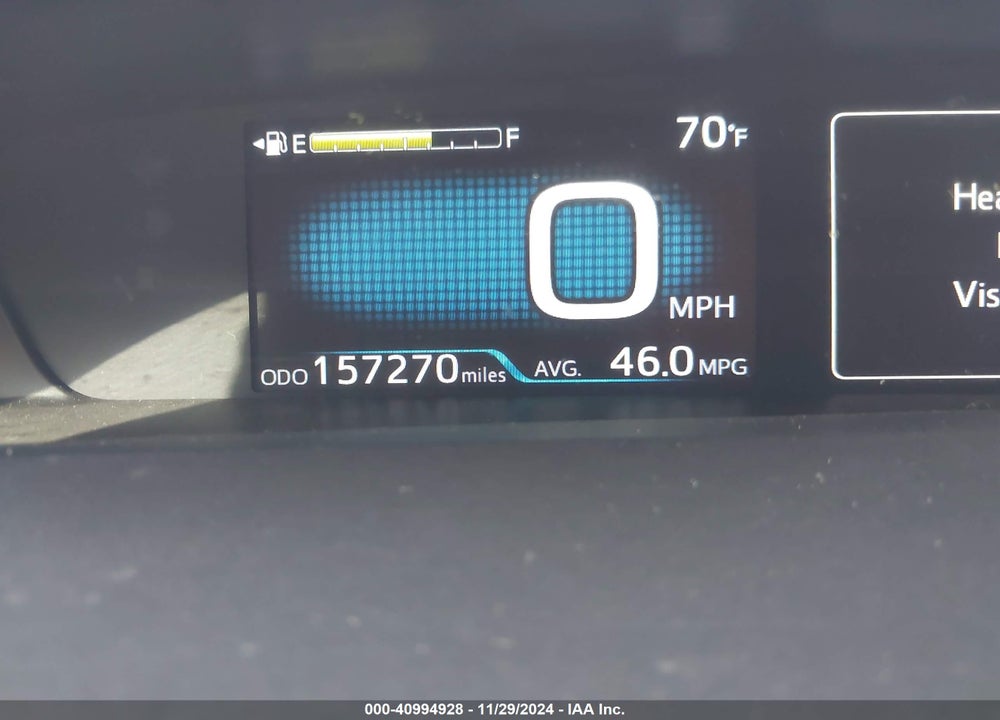 2020 TOYOTA PRIUS LE VIN: JTDKARFUXL3105460