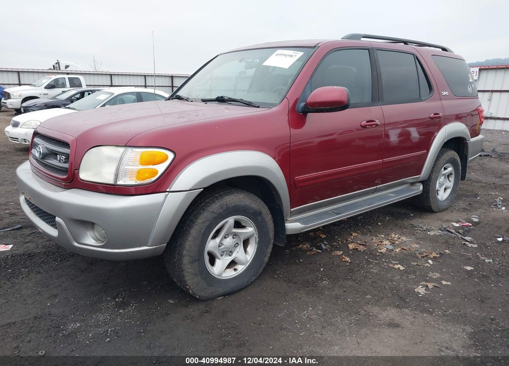 2002 TOYOTA SEQUOIA SR5 V8 VIN: 5TDBT44A42S063595