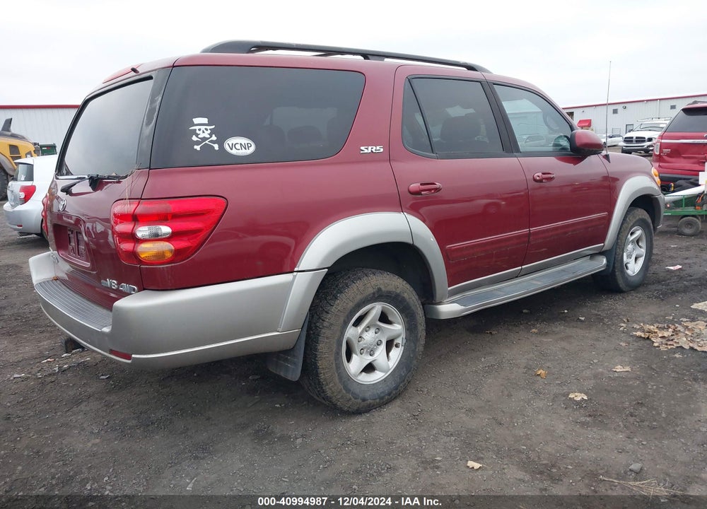 2002 TOYOTA SEQUOIA SR5 V8 VIN: 5TDBT44A42S063595