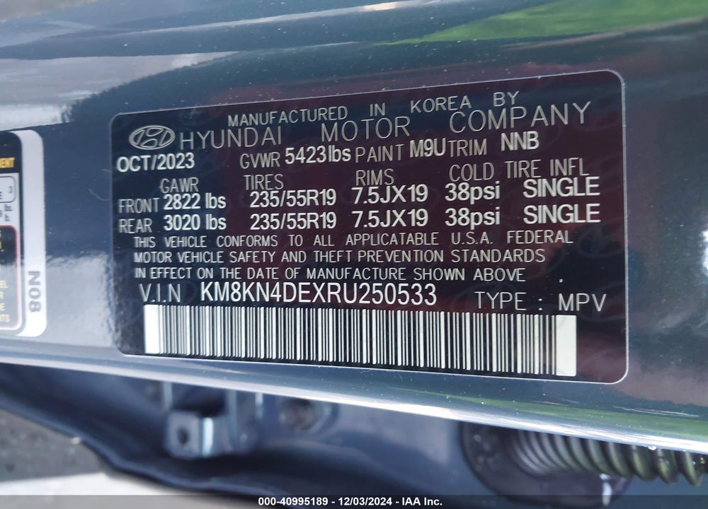 2024 HYUNDAI IONIQ 5 SEL VIN: KM8KN4DEXRU250533