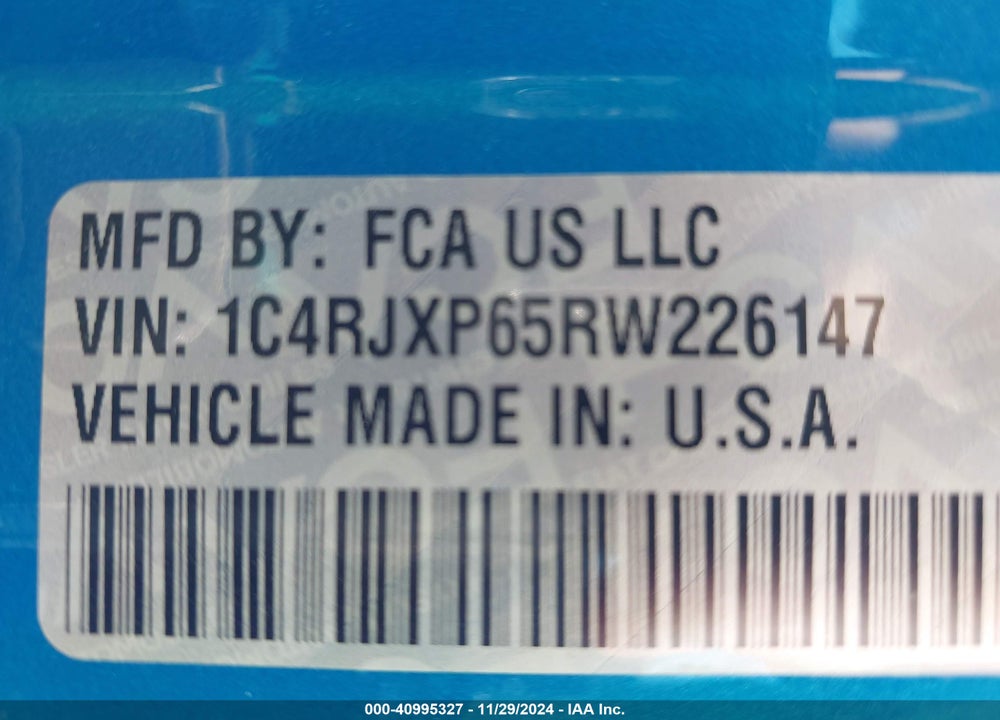 2024 JEEP WRANGLER 4XE SAHARA 4XE VIN: 1C4RJXP65RW226147