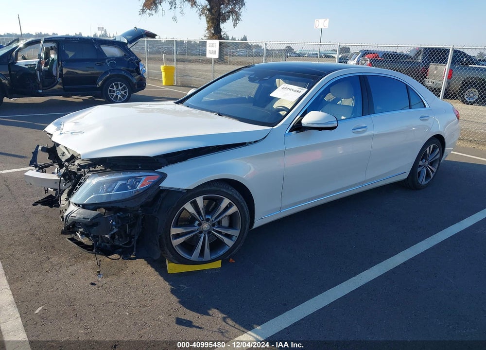 2016 MERCEDES-BENZ S 550 VIN: WDDUG8CB9GA256446