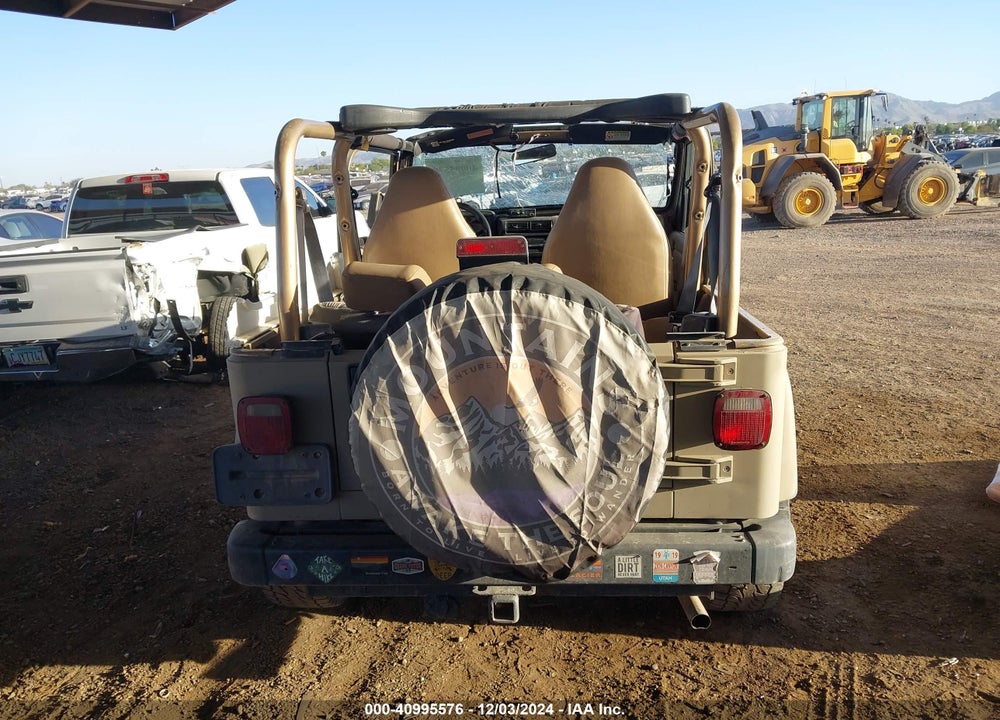 1999 JEEP WRANGLER SE VIN: 1J4FY29P3XP422404