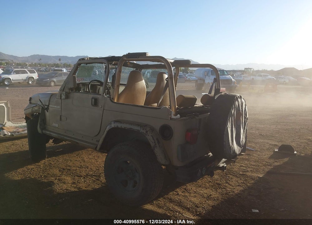 1999 JEEP WRANGLER SE VIN: 1J4FY29P3XP422404