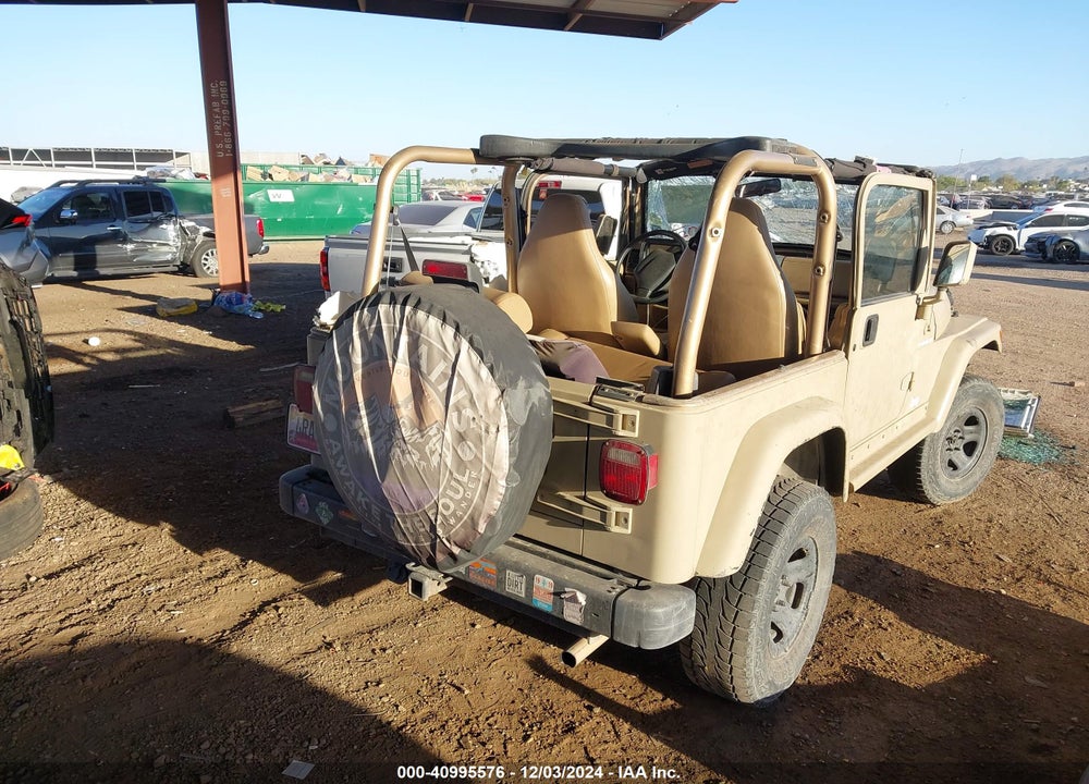 1999 JEEP WRANGLER SE VIN: 1J4FY29P3XP422404