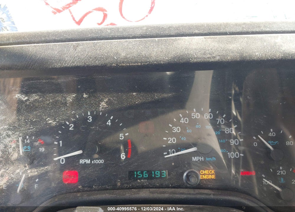 1999 JEEP WRANGLER SE VIN: 1J4FY29P3XP422404