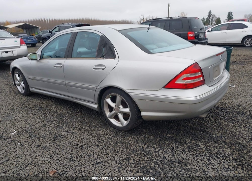 2005 MERCEDES-BENZ C 230 KOMPRESSOR SPORT VIN: WDBRF40J75F605707