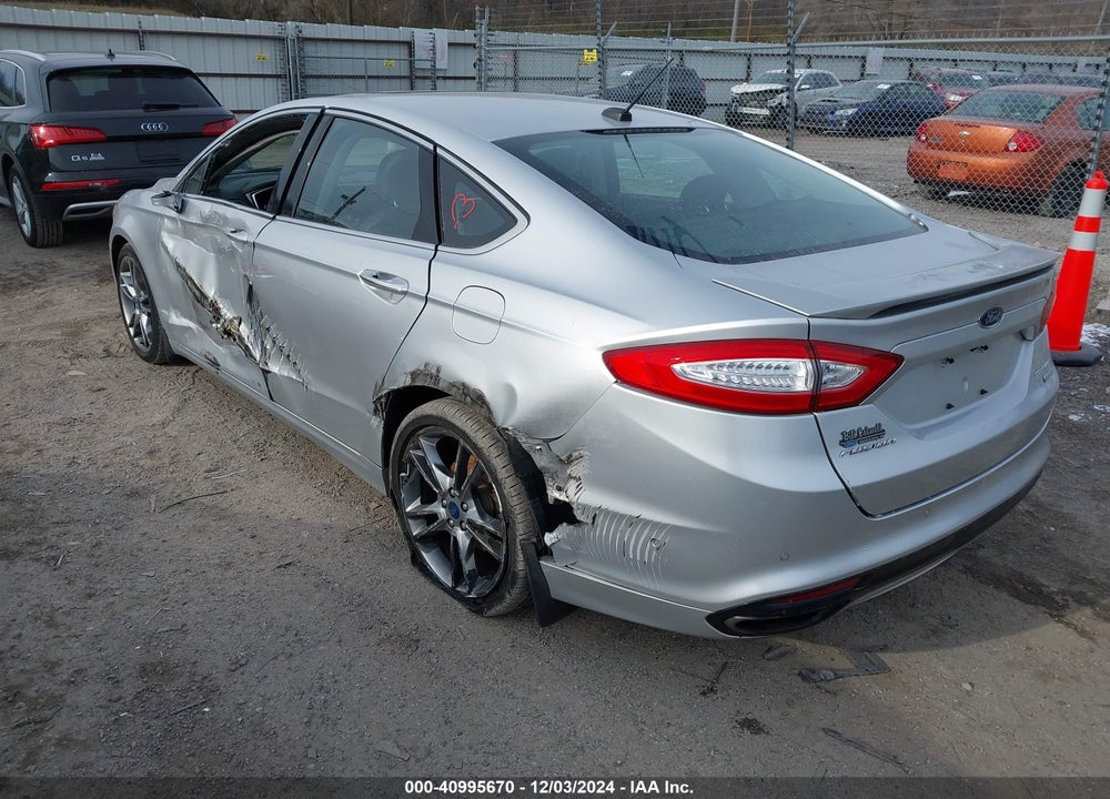 2013 FORD FUSION TITANIUM VIN: 3FA6P0K91DR277480