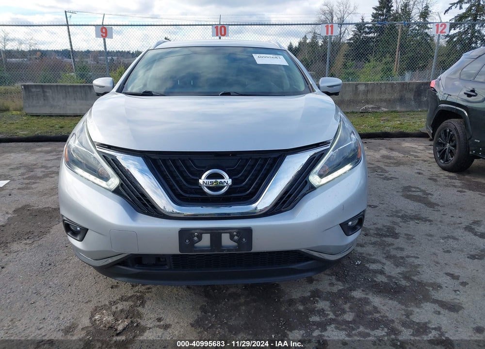 2018 NISSAN MURANO SL VIN: 5N1AZ2MH6JN107303