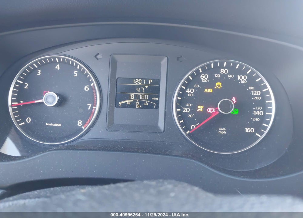 2012 VOLKSWAGEN JETTA 2.5L SE VIN: 3VWDP7AJ5CM012267