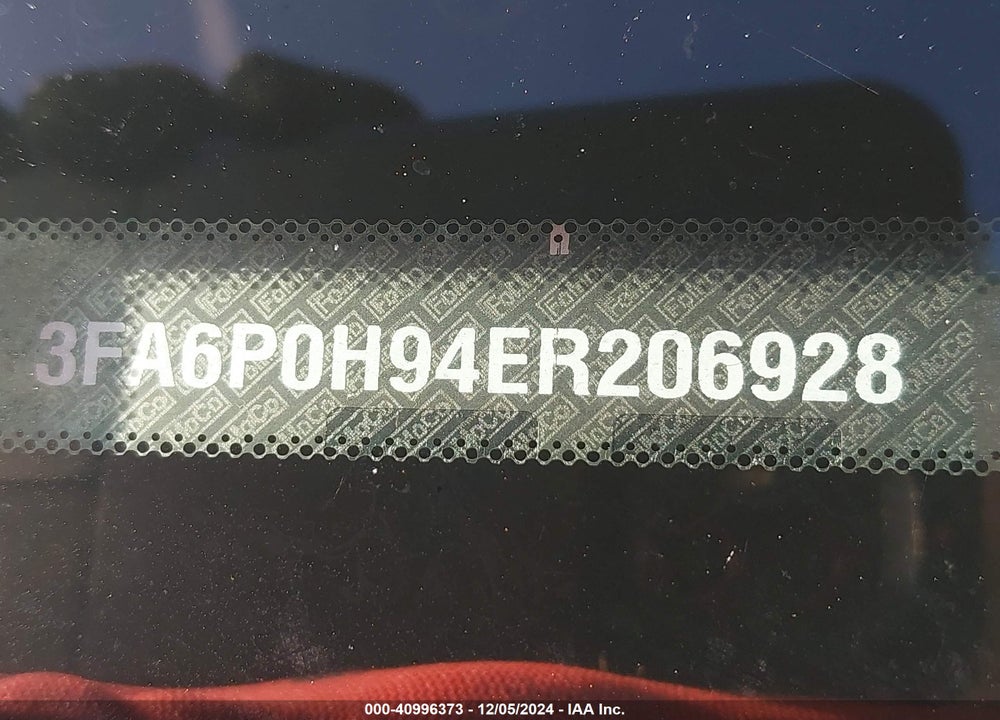 2014 FORD FUSION VIN: 3FA6P0H94ER206928
