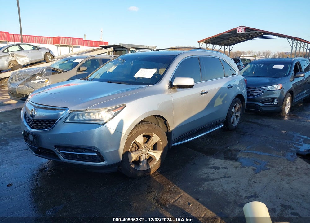 2014 ACURA MDX VIN: 5FRYD4H20EB015724