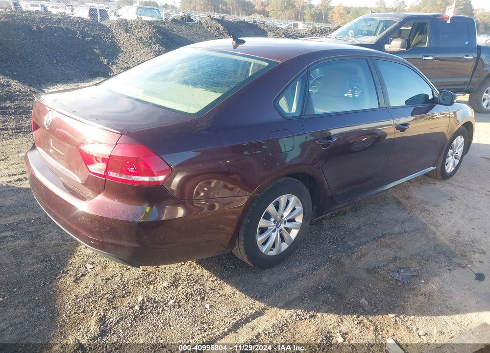 2013 VOLKSWAGEN PASSAT 2.5L WOLFSBURG EDITION VIN: 1VWAP7A38DC133365