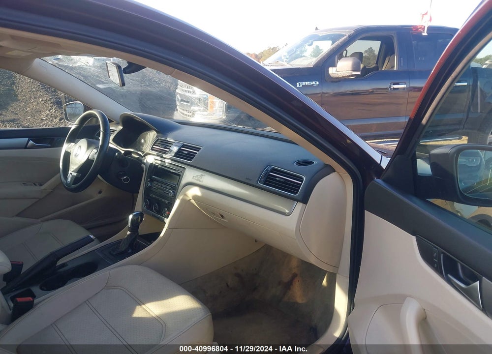 2013 VOLKSWAGEN PASSAT 2.5L WOLFSBURG EDITION VIN: 1VWAP7A38DC133365