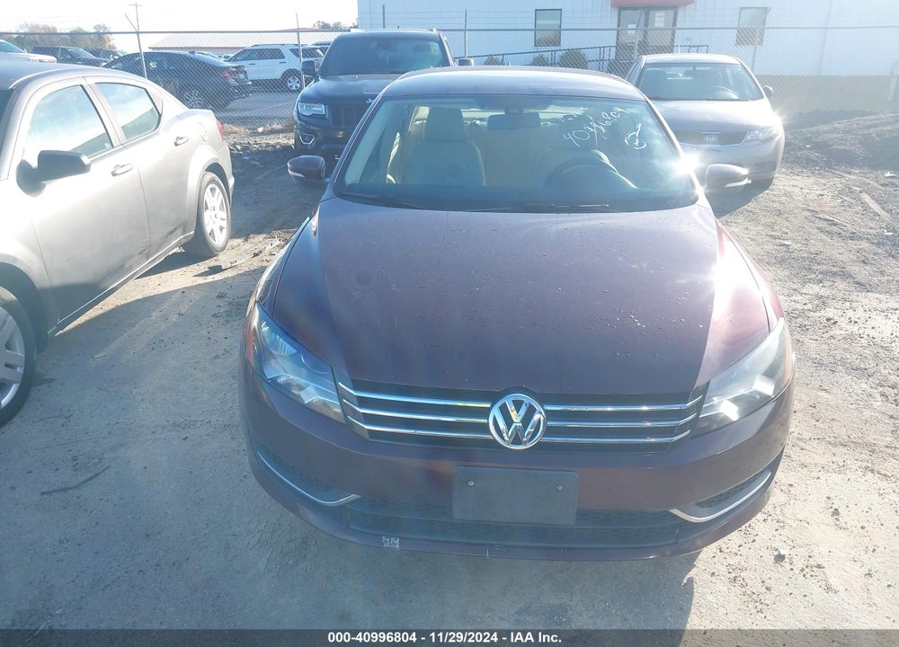 2013 VOLKSWAGEN PASSAT 2.5L WOLFSBURG EDITION VIN: 1VWAP7A38DC133365