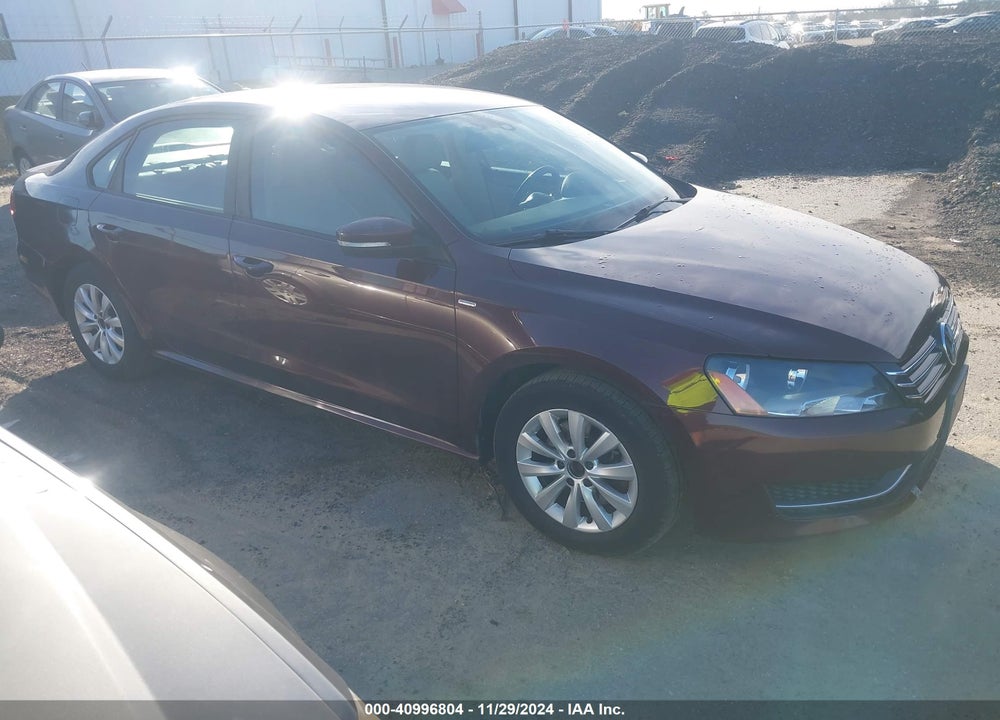 2013 VOLKSWAGEN PASSAT 2.5L WOLFSBURG EDITION VIN: 1VWAP7A38DC133365