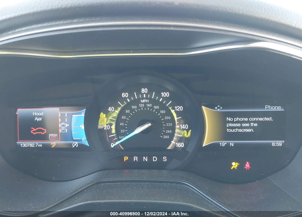 2019 FORD FUSION SEL VIN: 3FA6P0CD1KR154116