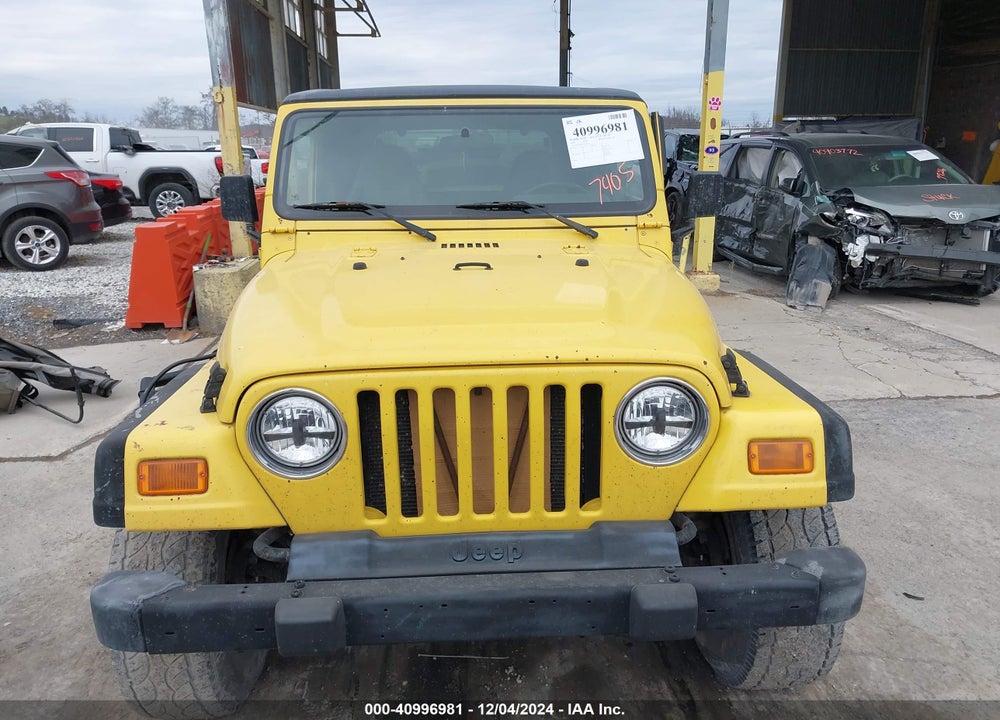2000 JEEP WRANGLER SPORT VIN: 1J4FA49S0YP747405