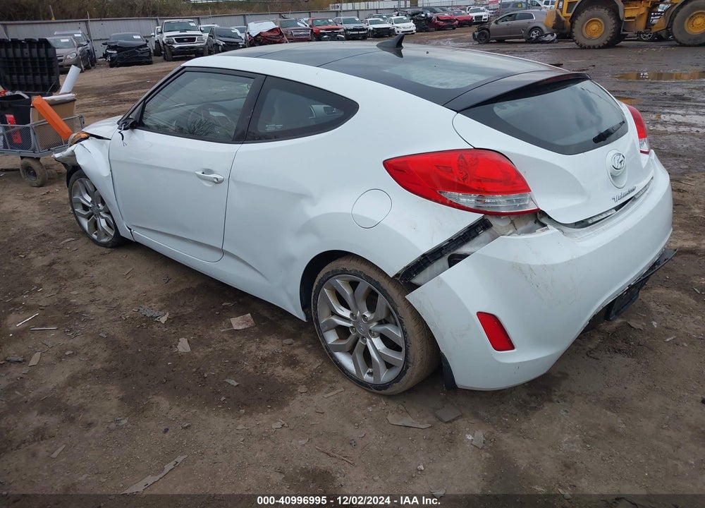 2013 HYUNDAI VELOSTER BASE W/GRAY VIN: KMHTC6ADXDU120276