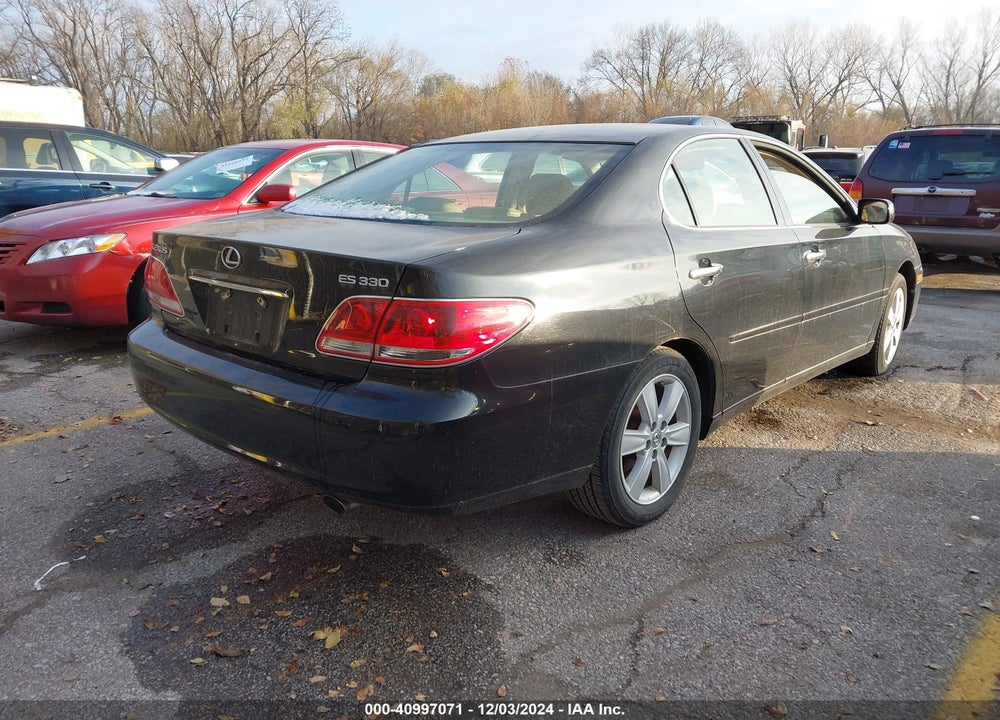 2005 LEXUS ES 330 VIN: JTHBA30G555110572