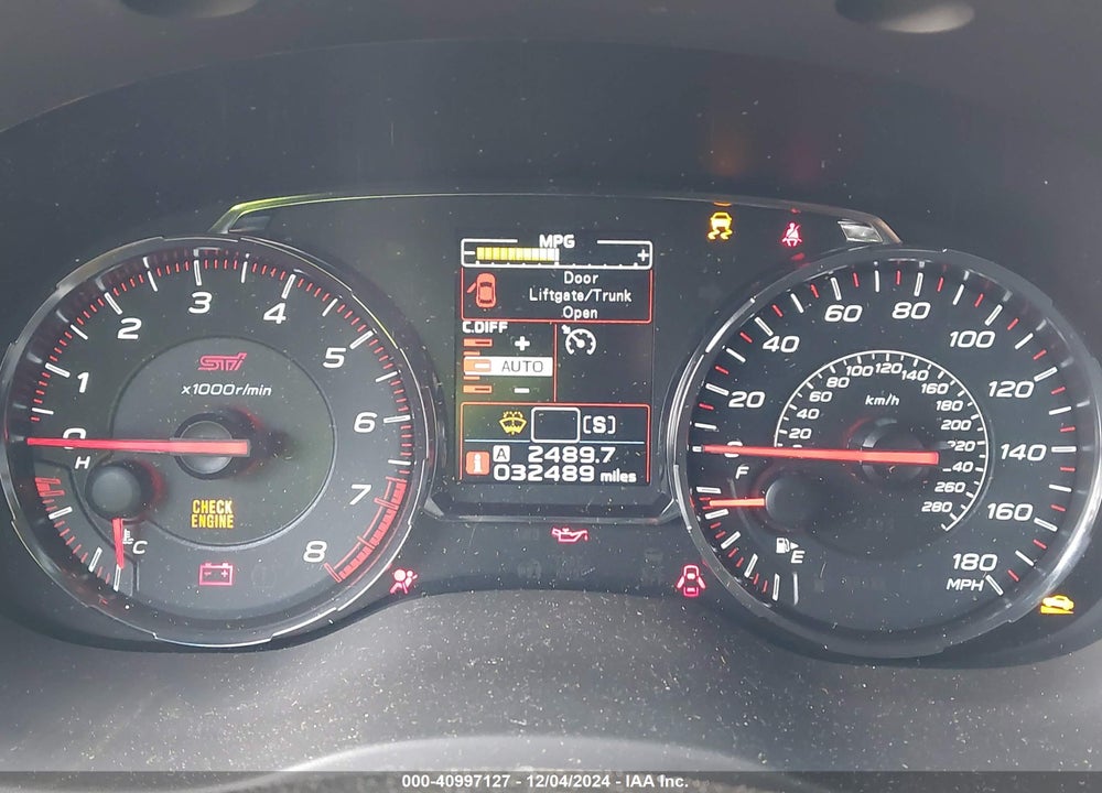 2021 SUBARU WRX STI VIN: JF1VA2S67M9815979