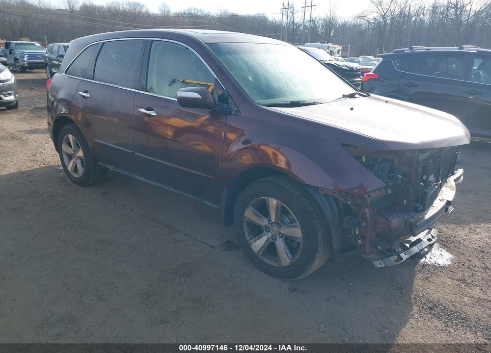 2012 ACURA MDX TECHNOLOGY PACKAGE VIN: 2HNYD2H37CH530848
