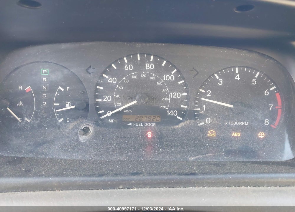 2001 TOYOTA CAMRY LE V6 VIN: 4T1BF22K31U118163
