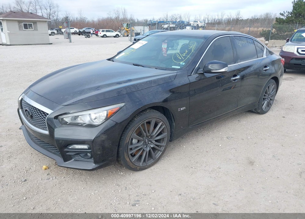 2016 INFINITI Q50 3.0T RED SPORT 400 VIN: JN1FV7AR5GM450041