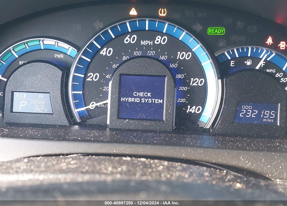 2012 TOYOTA CAMRY HYBRID VIN: 4T1BD1FK5CU022905