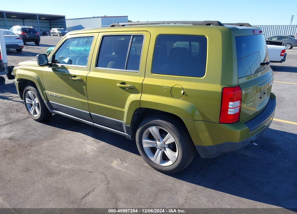 2012 JEEP PATRIOT LATITUDE VIN: 1C4NJPFB0CD586653