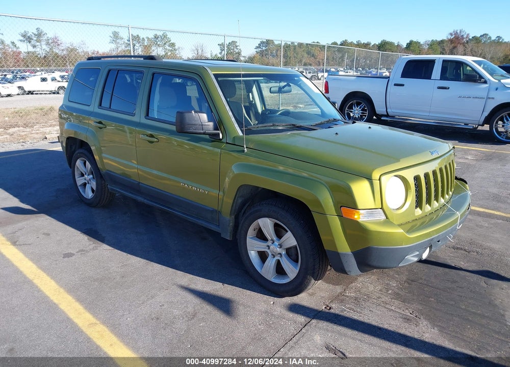 2012 JEEP PATRIOT LATITUDE VIN: 1C4NJPFB0CD586653