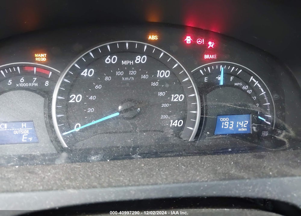 2012 TOYOTA CAMRY LE VIN: 4T4BF1FK1CR197474