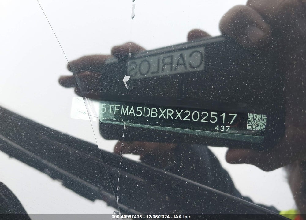 2024 TOYOTA TUNDRA VIN: 5TFMA5DBXRX202517