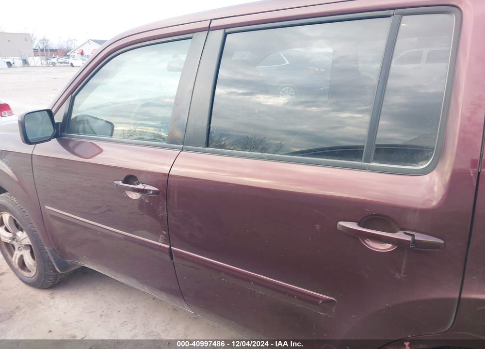 2013 HONDA PILOT EX-L VIN: 5FNYF4H5XDB057483