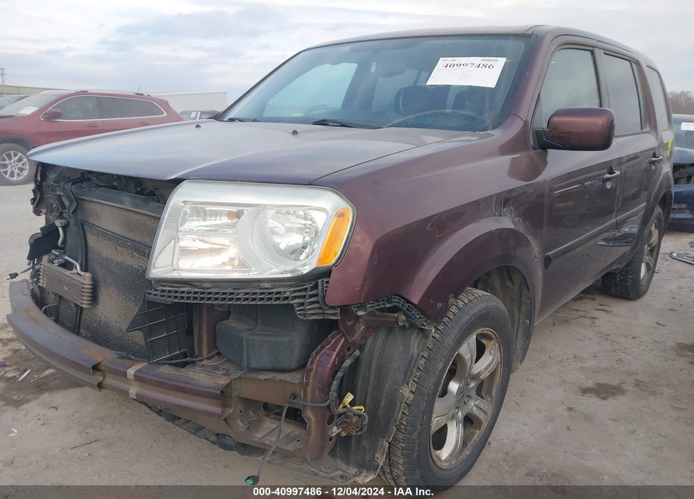 2013 HONDA PILOT EX-L VIN: 5FNYF4H5XDB057483