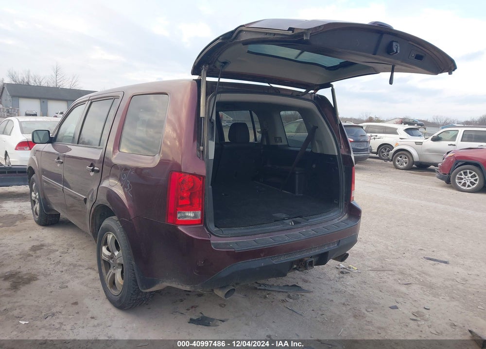 2013 HONDA PILOT EX-L VIN: 5FNYF4H5XDB057483